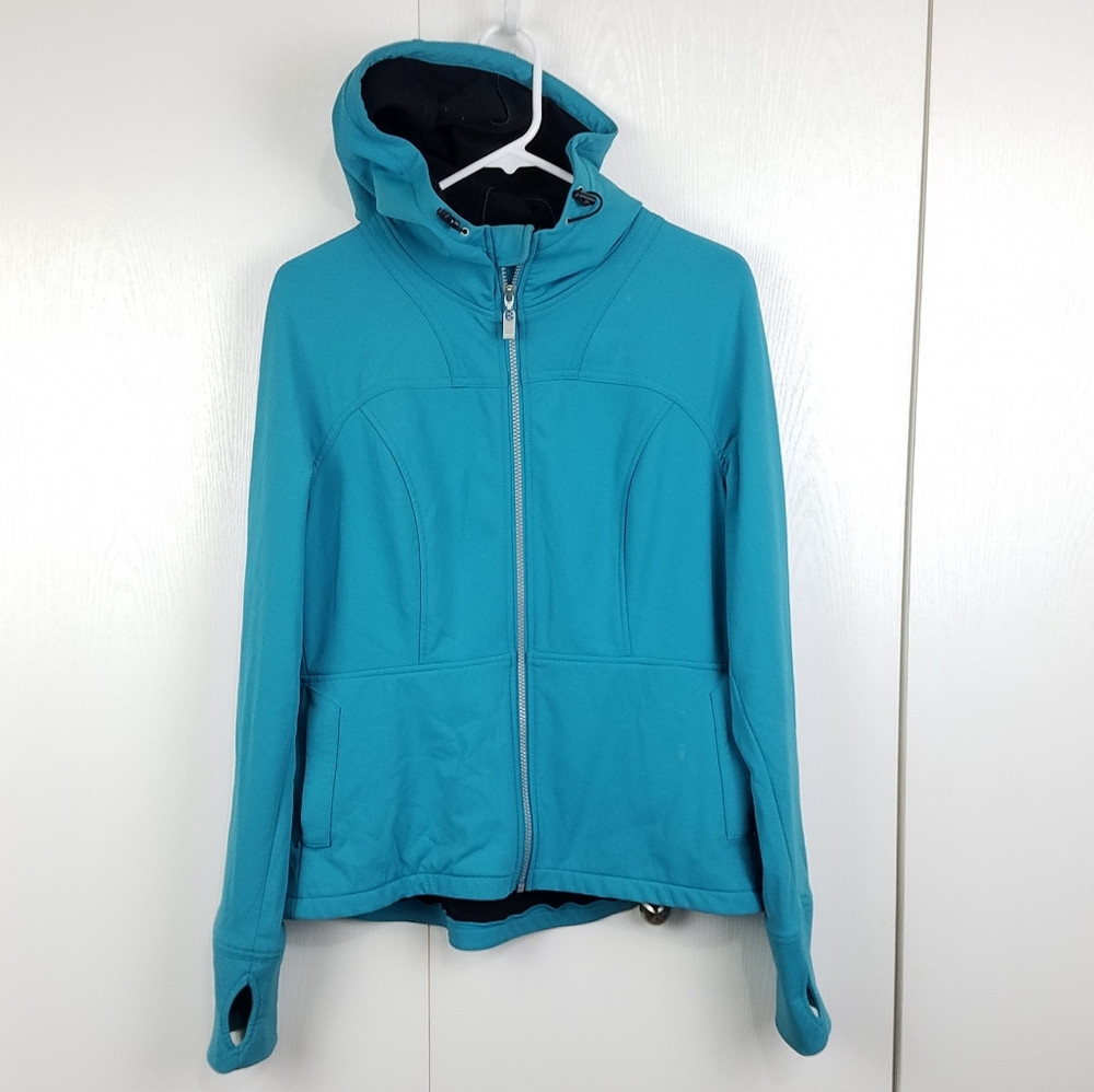 Prana Scuba fleece lined hooded jacket size large